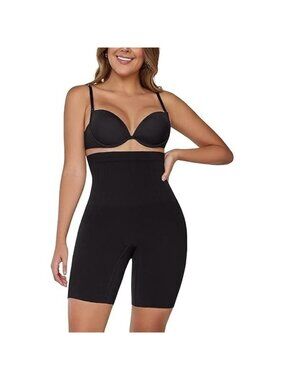 Spanx Assets Red Hot Label Super Control  High-Waist Mid-Thigh Black Size 6